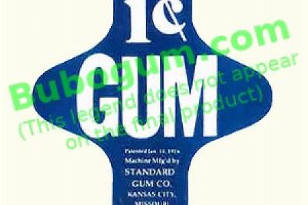 1c Gum Standard Gum Co. (Blue) DC190