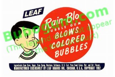 Leaf  Rain-Blo Bubble Gum - No Denomination - DC231