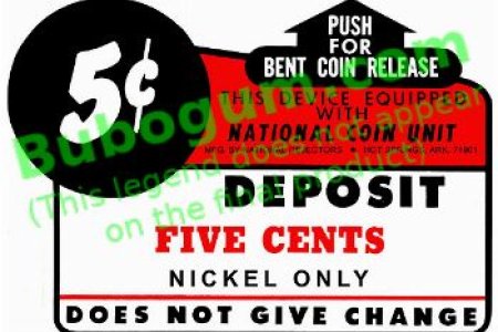 National Coin Unit Bent Coin Release  5c - DC242
