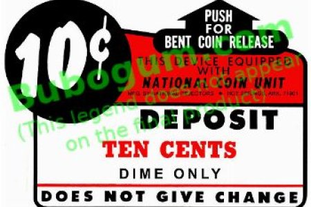National Coin Unit Bent Coin Release  10c - DC243
