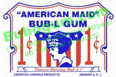 "AMERICAN MAID" BUB-L-GUM  1c  -  DC297