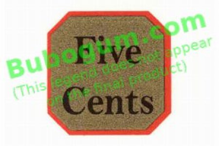 Gold & Red Five Cents - DC414