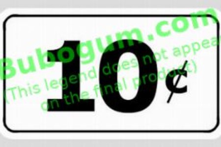 Rectangle, Black, 10c - DC494