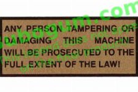 Warning, Gold - DC525