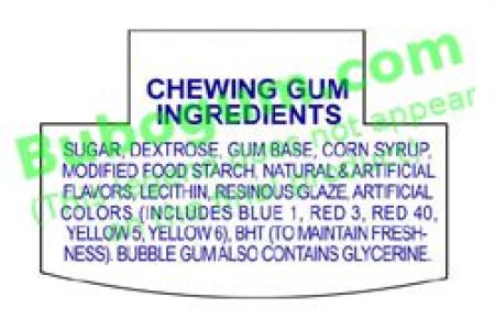 Ford Gum Ingredients - DC561