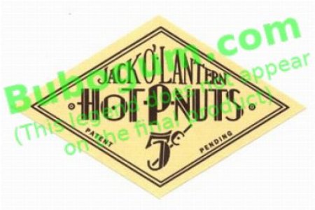 Jack O' Lantern Hot-P-Nuts  5c - Black - DC572
