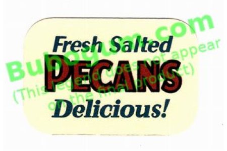 Northwestern 31 Merchandiser   Fresh Salted Pecans Card - DC616
