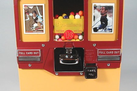 Oak Premiere Card and Gumball Vendor