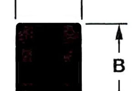 Duplex, Log Cabin. A = 1/2", B = 3/4" - RF029