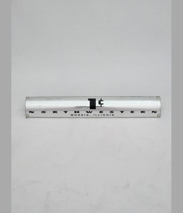 Northwestern 49 Front Metal Plate 1c  - DC596
