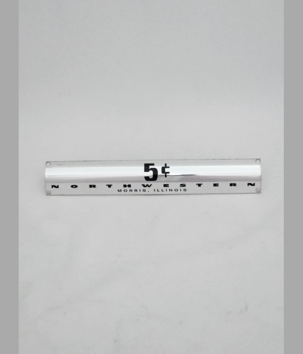 Northwestern 49 Front Metal Plate 5c - DC597