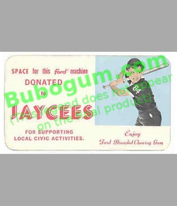 Ford Gum Marquee Label - Jaycees Baseball - DC081
