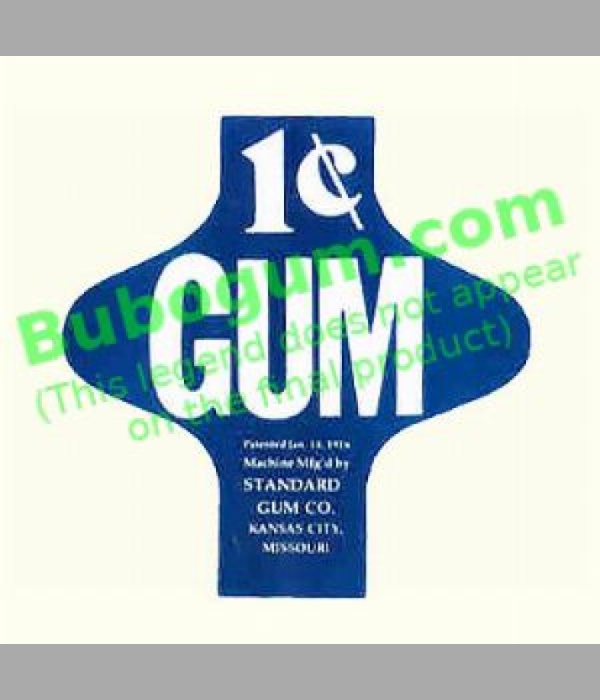 1c Gum Standard Gum Co. (Blue) DC190