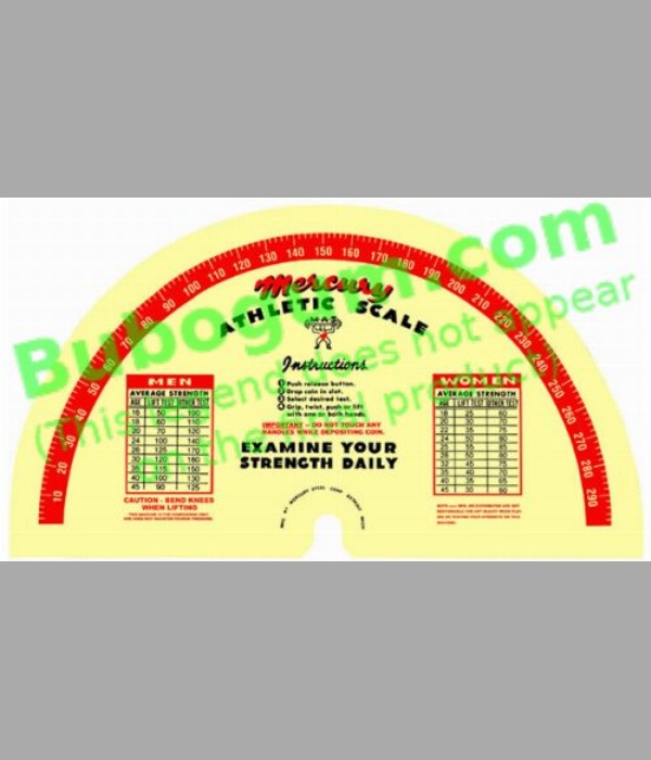 Mercury Athletic Scale Dial - DC236