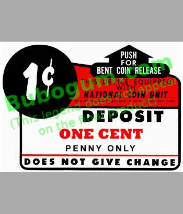 National Coin Unit Bent Coin Release One Cent - DC241