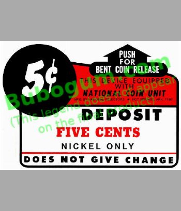 National Coin Unit Bent Coin Release  5c - DC242