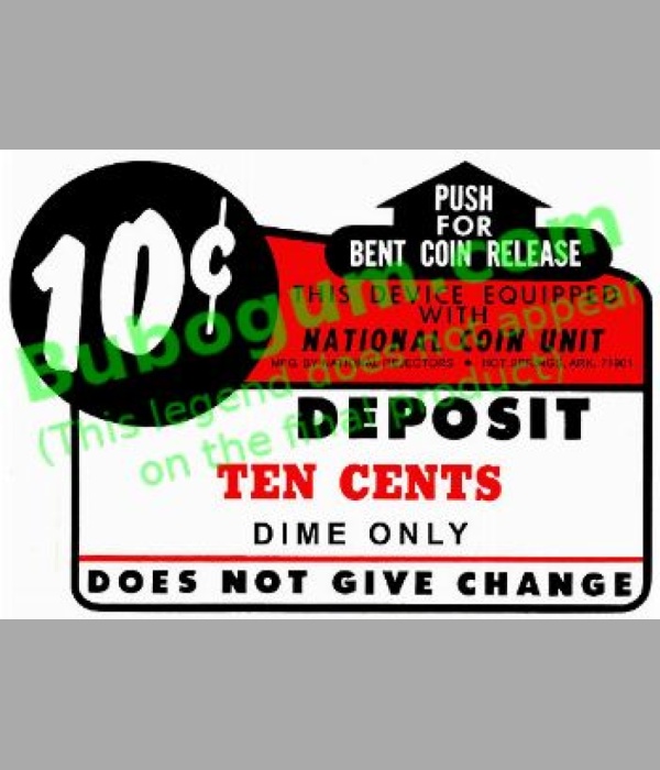 National Coin Unit Bent Coin Release  10c - DC243
