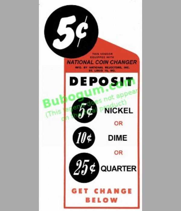 National Coin Unit National Coin Changer 5c - DC292
