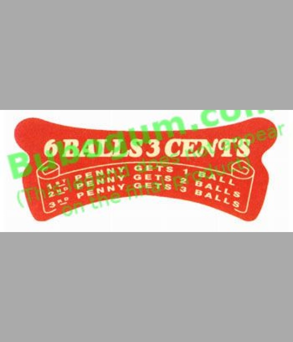 Bluebird  6 Balls 3 Cents - DC389