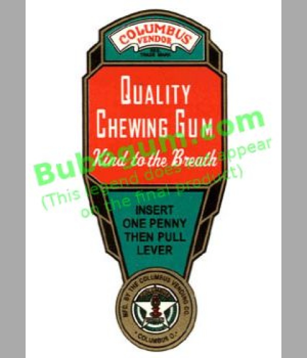 Columbus, Quality Chewing Gum - Green - DC407