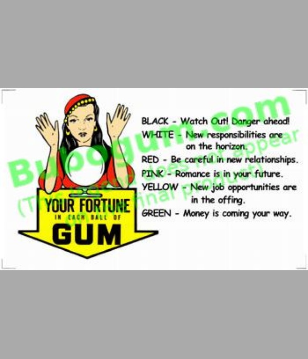 Ford Gum Marquee Label - Fortune Gumballs - DC422