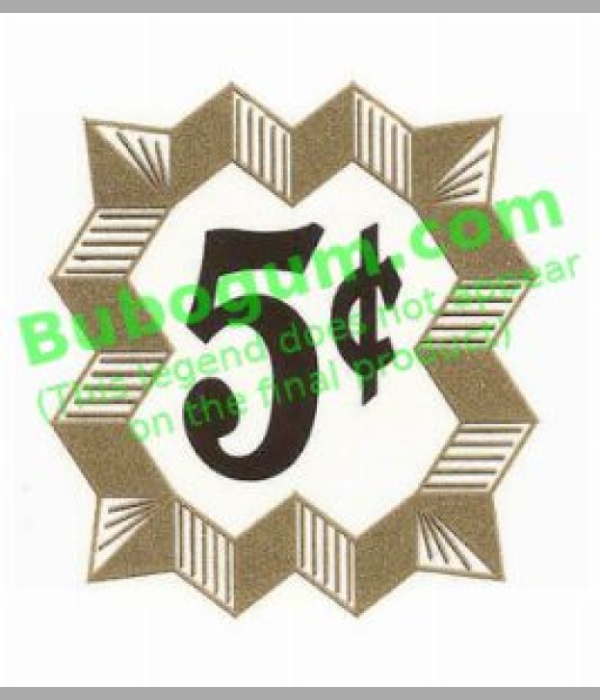 Gold with Border 5c - DC432