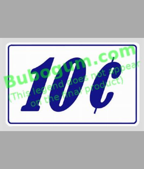 Rectangle, Blue 10c - DC498