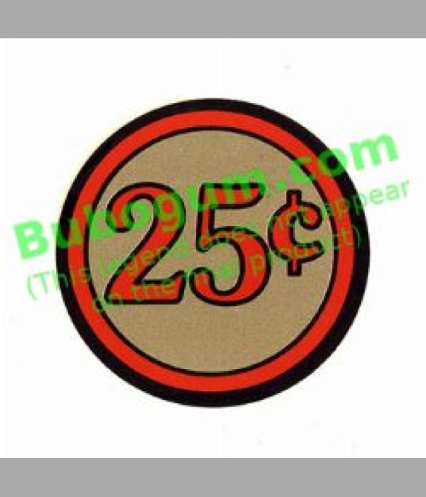 Red/Gold Circle 25c - DC519