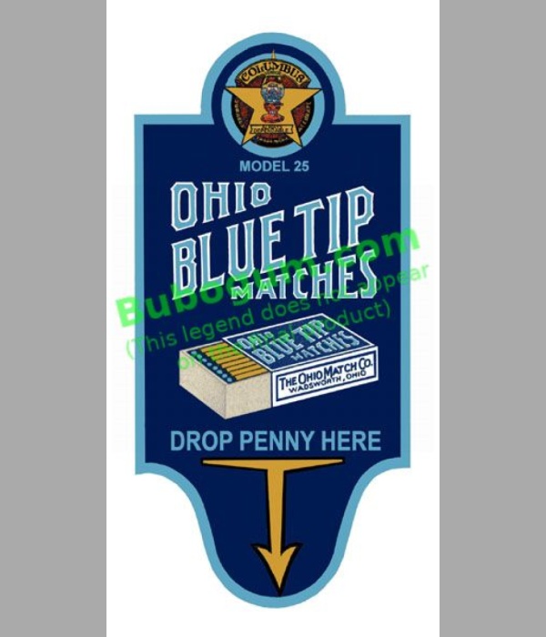 Columbus Model 25 Ohio Blue Tip Matches - Large - DC577