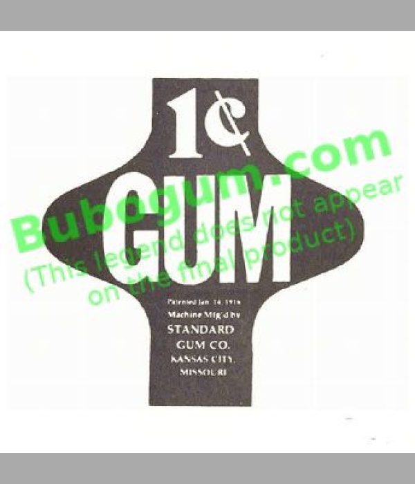 1c Gum Standard Gum Co. (Black) DC558