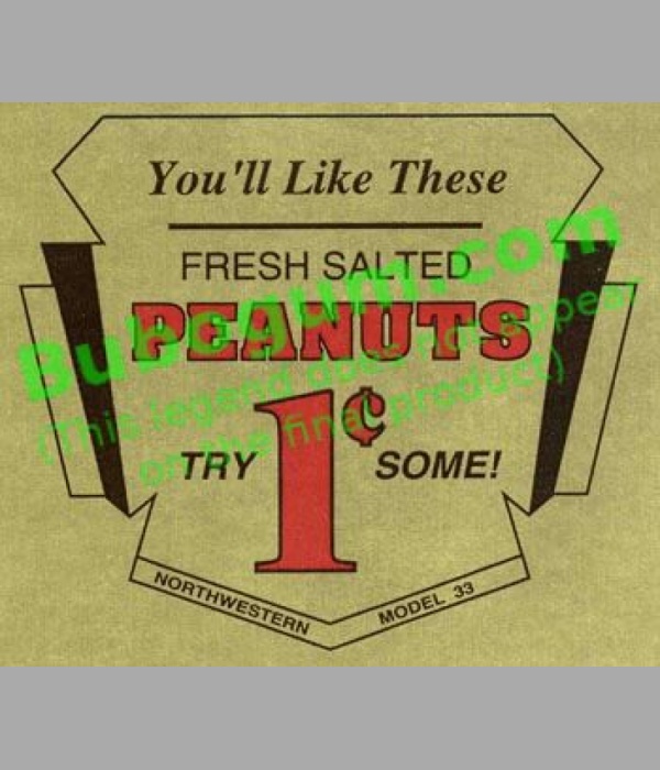 Northwestern 33 Peanuts  1c (Gold Foil) - DC576