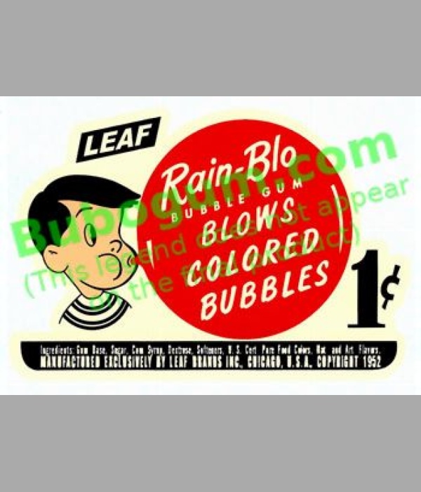 Leaf  Rain-Blo Bubble Gum  1c - Ivory Background - DC598