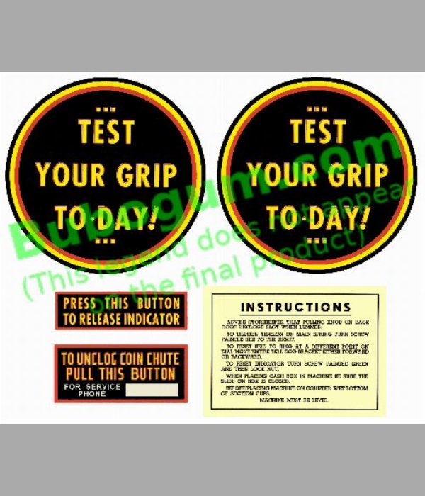 Gottlieb Grip Test - DC099