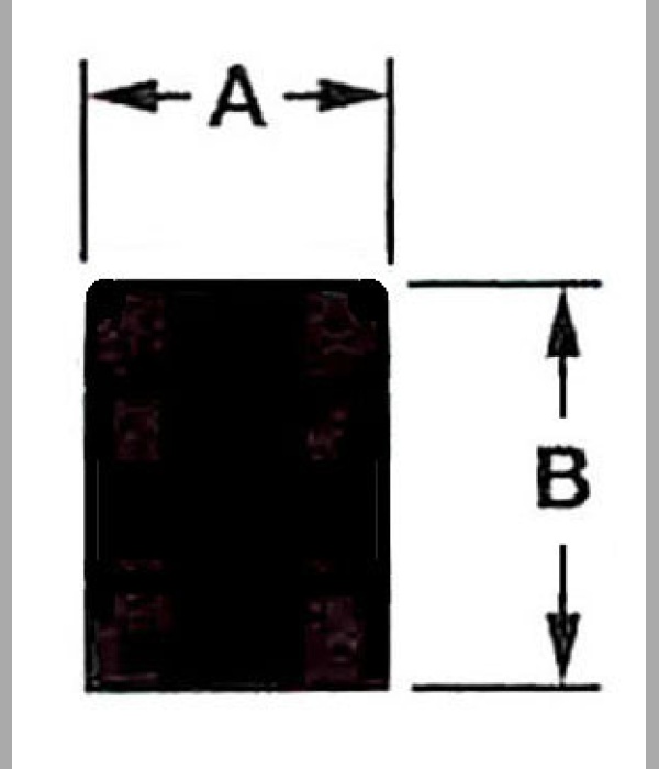 Duplex, Log Cabin Rubber Feet - RF029